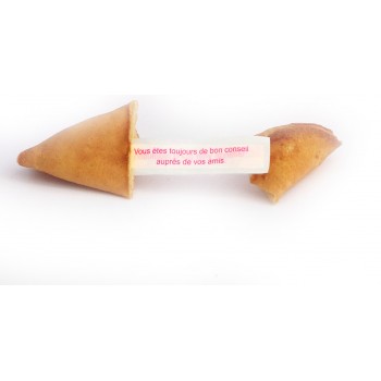 Lot de 10 Fortune Cookies/ biscuits du bonheur / biscuits chinois / happy cookies/ gâteaux de la chance/ biscuits Porte-Bonheur