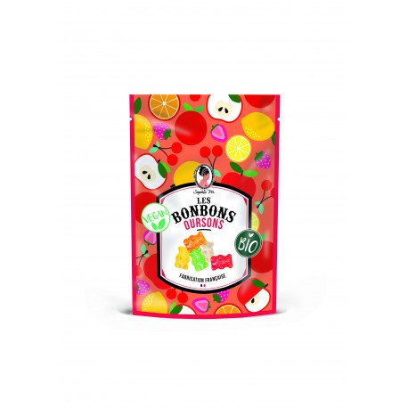 Bonbons PARIS BIO 80g - Gélifiés bio à base de pectine.