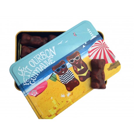 L'ourson guimauve à la plage
