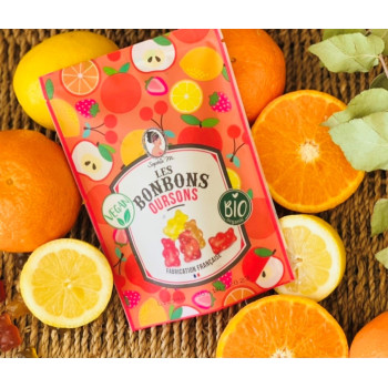 Bonbons PARIS BIO 80g - Gélifiés bio à base de pectine.