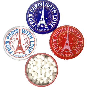 Lot de 3 boites clic clac from Paris : bleu blanc rouge