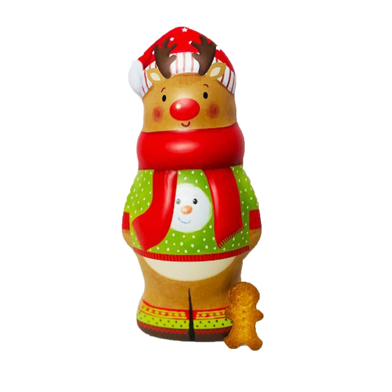 RENNE avec biscuits en forme de bonhomme
